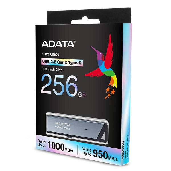 ADATA UE800 256GB USB-C 3.2 Gen 2 USB stick Sølv