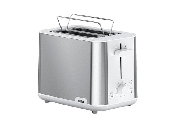 Braun PurShine HT 1510 WH Brødrister Rustfrit stål/hvid
