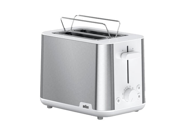Braun PurShine HT 1510 WH Brødrister Rustfrit stål/hvid