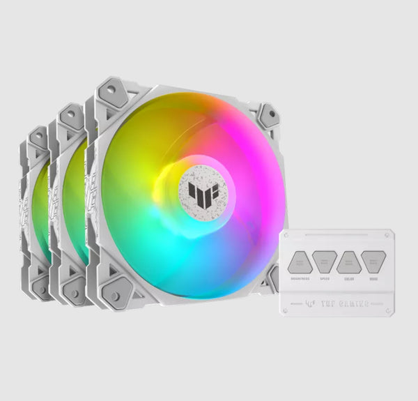 ASUS TUF Gaming TF120 ARGB Fan 3-pack Hvid 120 mm
