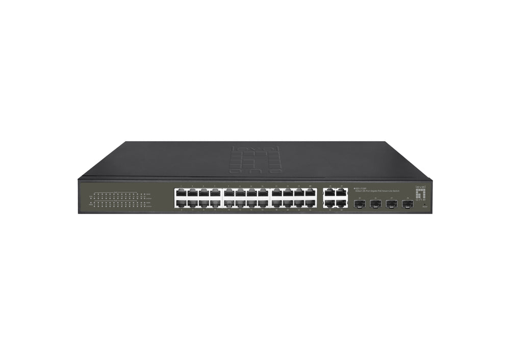 LevelOne GES-2128P netværksswitch Administreret L2 Gigabit Ethernet (10/100/1000) Strøm over Ethernet (PoE) Sort