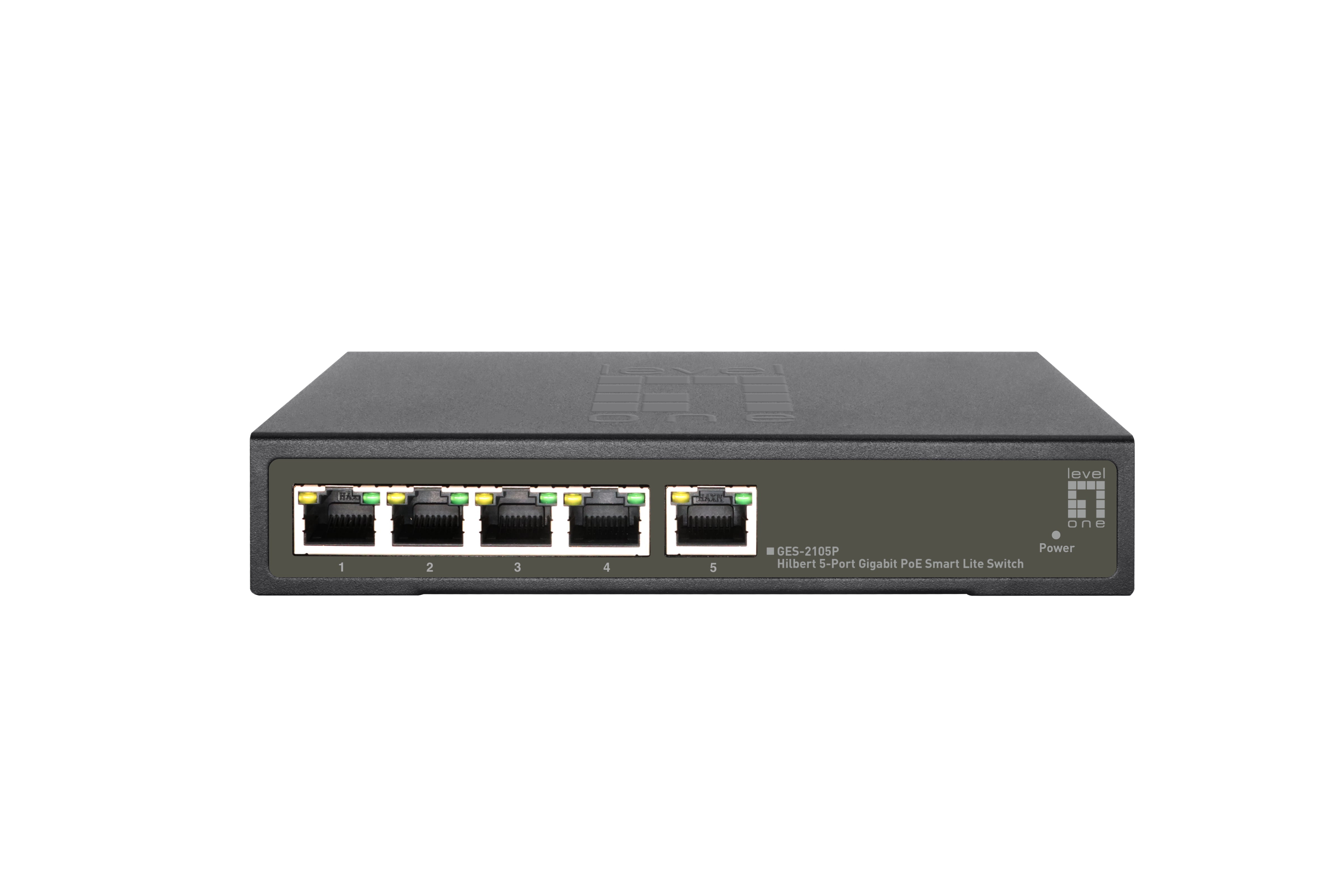 LevelOne GES-2105P netværksswitch Administreret L2 Gigabit Ethernet (10/100/1000) Strøm over Ethernet (PoE) Sort