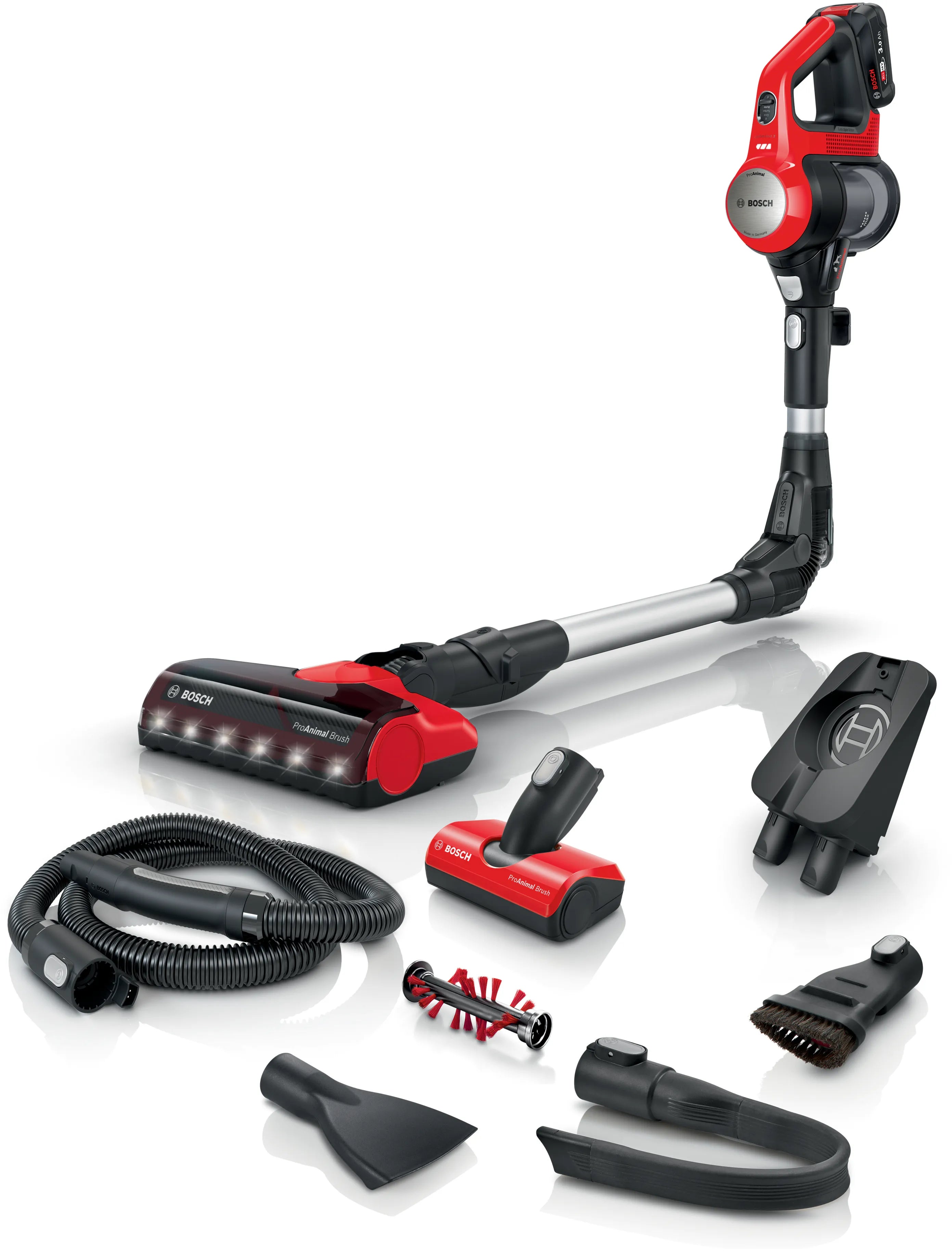 Bosch Unlimited 7 BCS711PET ProAnimal Støvsuger Pind/håndholdt 0.3liter Rød