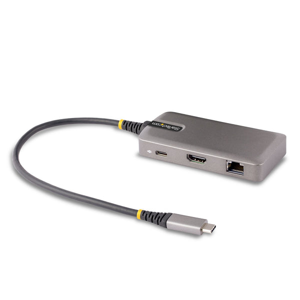 StarTech.com USB-C Multiport Adapter, 4K 60Hz HDMI w/HDR, 2-Port 5Gbps USB 3.0 Hub, 100W Power Delivery Pass-Through, GbE, USB Type Cing Station, Works Chromebook certified - Windows, macOS (103B-USBC-MULTIPORT) Dockingstation