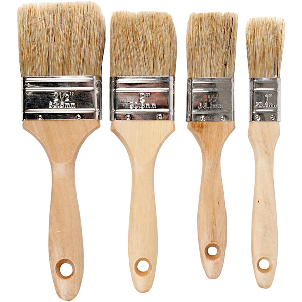 Kulissepensel, L: 19,5-21 cm, B: 25-63 mm, flad, 4 stk./ 1 pk.