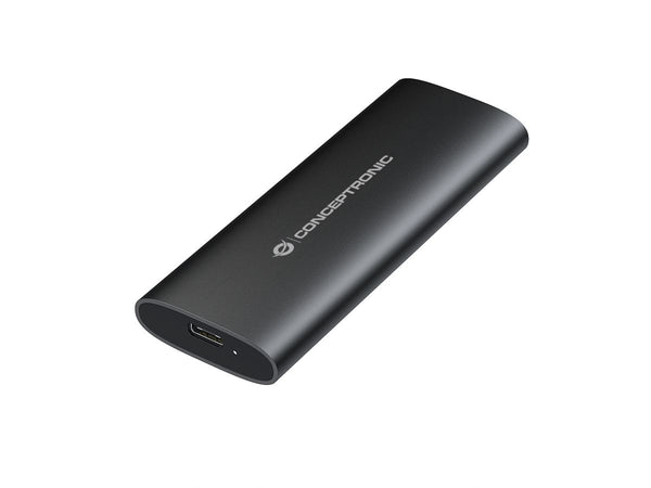 Conceptronic Ekstern Lagringspakning USB-C 3.2 (Gen 2) M.2 Card (PCIe NVMe & SATA) / SATA SSD