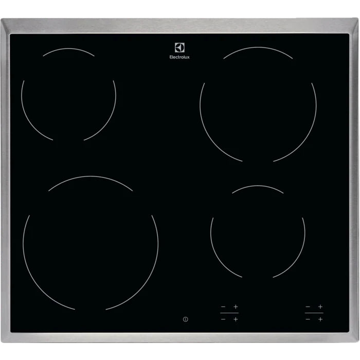 Electrolux EHF6240XXK Sort Indbygget 57.6 cm Keramisk 4 zone(s)