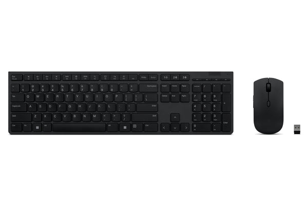 Lenovo 4X31K03931 tastatur Mus inkluderet RF trådløs + Bluetooth US engelsk Sort