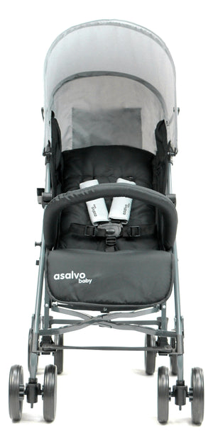 Klapvogn Trotter Plus Justerbar – Antracit – Asalvo