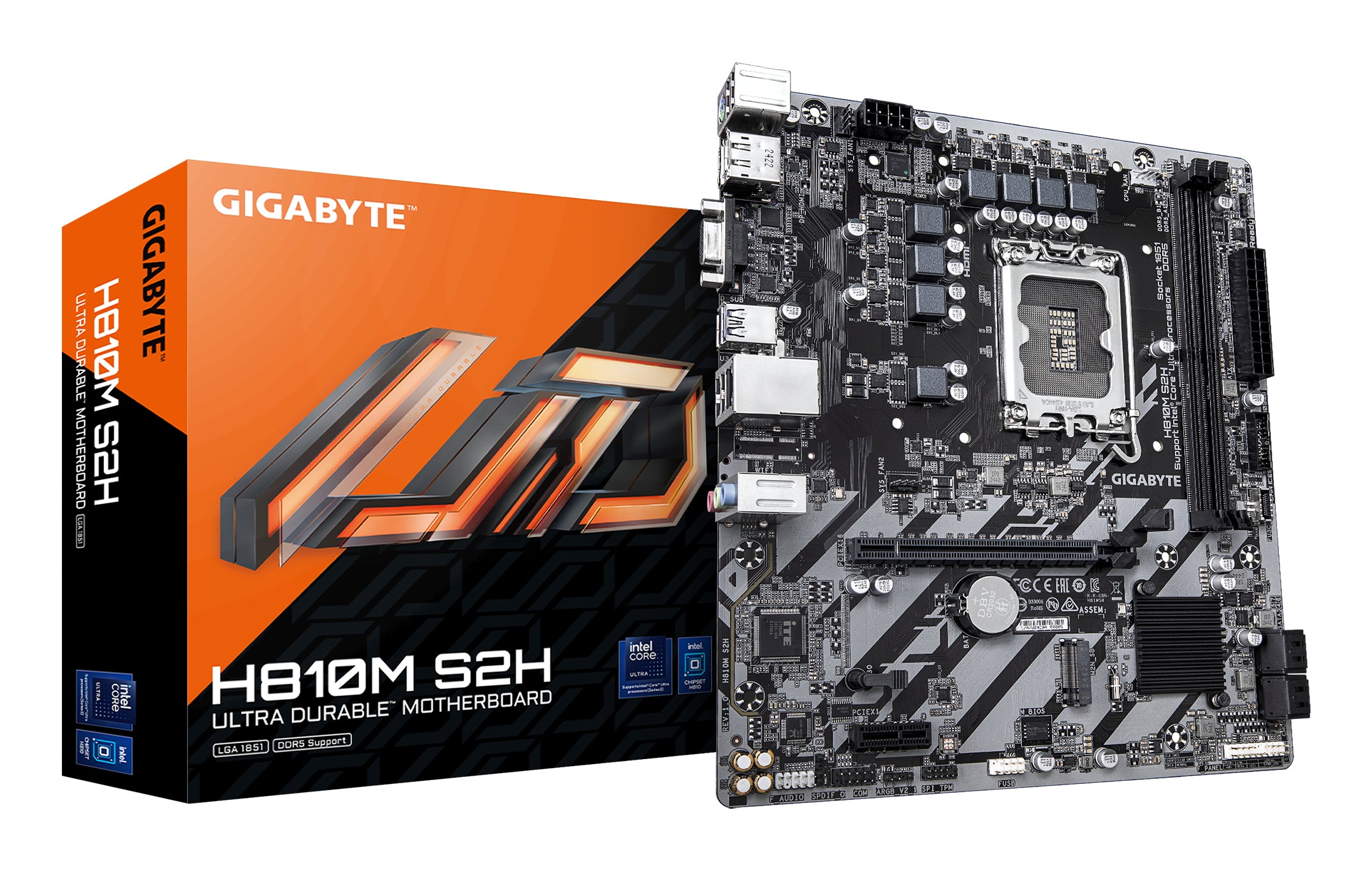 Gigabyte H810M S2H Micro ATX LGA1851 sokkel Intel H810 Express