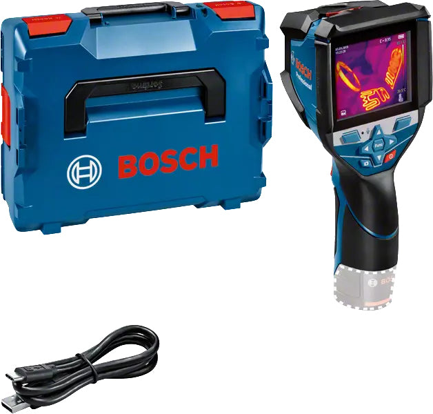 Bosch GTC 600 C Noise equivalent temperature difference (NETD) IR Sort, Blå 256 x 192 pixel Indbygget skærm LCD