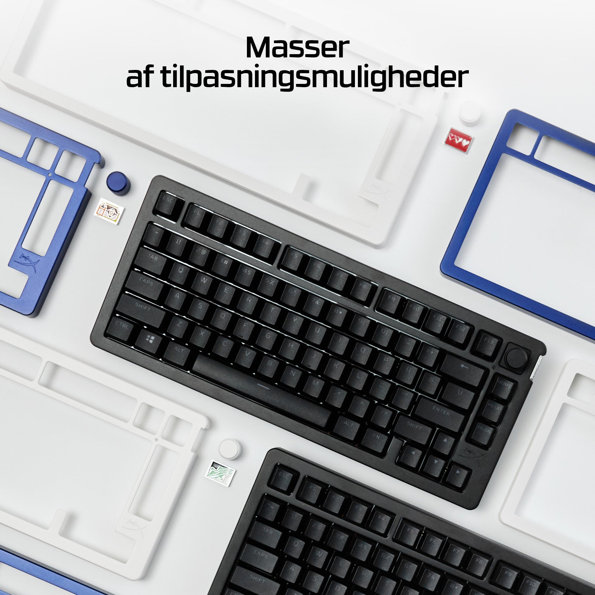 HyperX Alloy Rise Tastatur Mekanisk RGB/16,7 millioner farver Trådløs Kablet