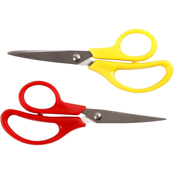 Børnesakse, L: 12,5 cm, spids, højre- og venstrehånd, 12 stk./ 1 pk.