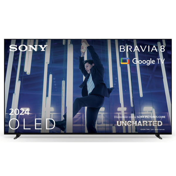 Sony Bravia 8 K-77XR80 77 4K UHD (2160p) Vibrationsfinish Mørk sølv