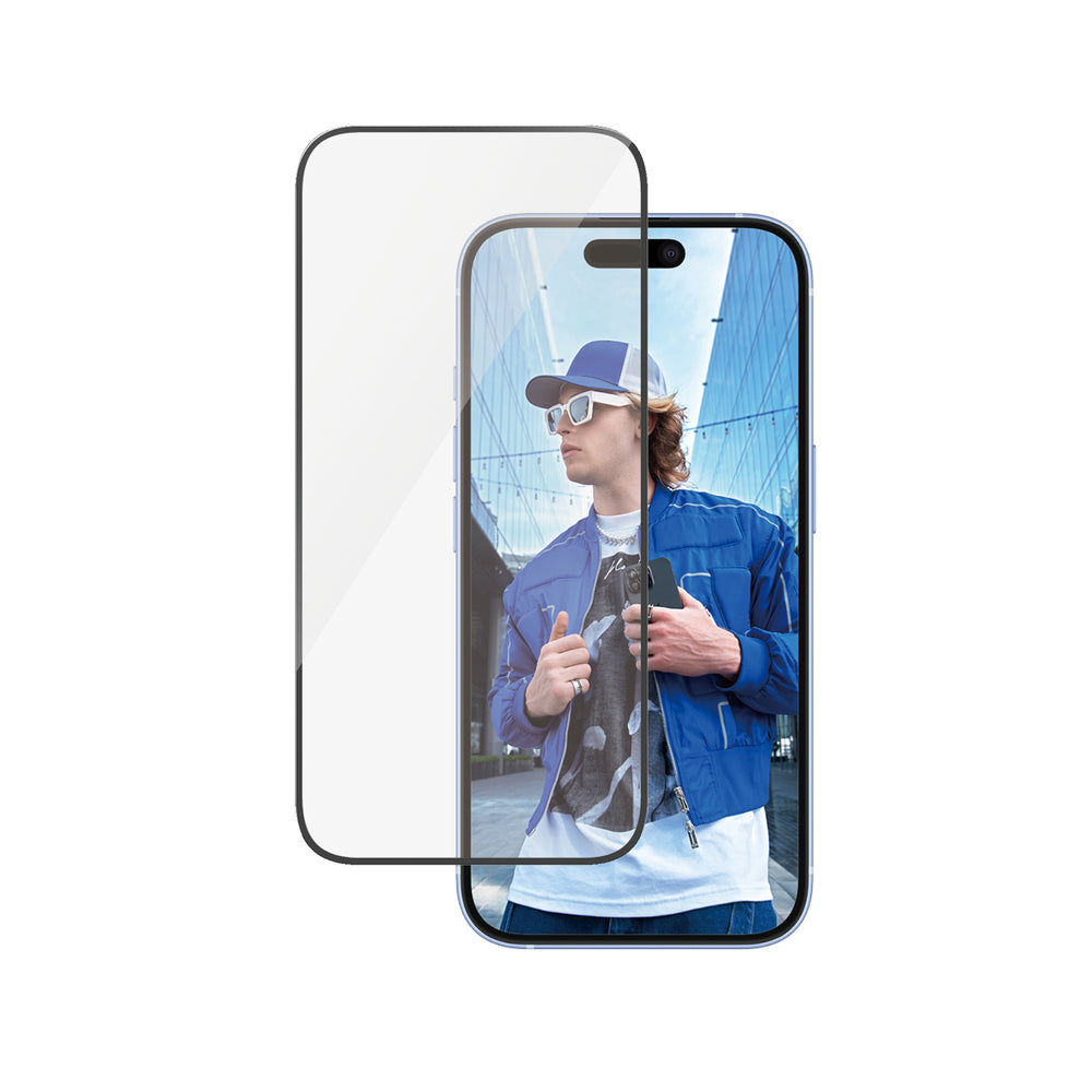 PanzerGlass Screen Protector Apple iPhone 16, 15 | Ultra-Wide Fit