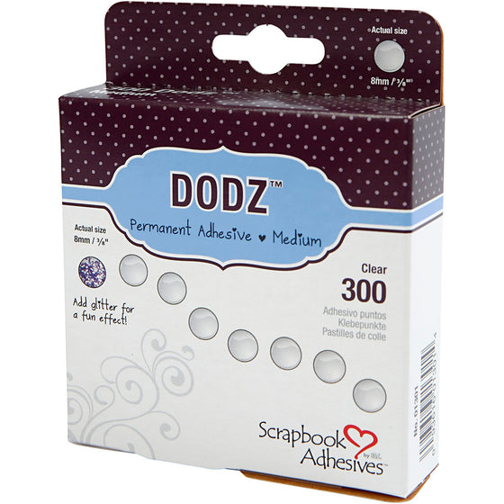 Dodz klæbepunkter, diam. 8 mm, tykkelse 0,5 mm, mellem, 300 stk./ 1 pk.