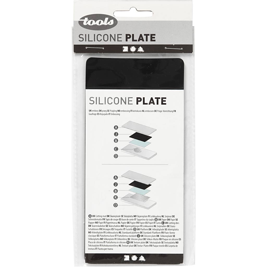 Silikoneplade 15,5x7,3 cm til Stansemaskine