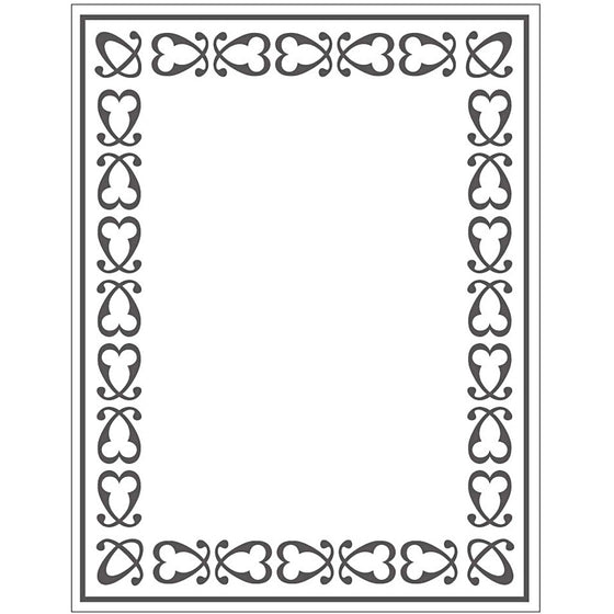 Prægeskabelon 11x14 cm til kreativ embossing