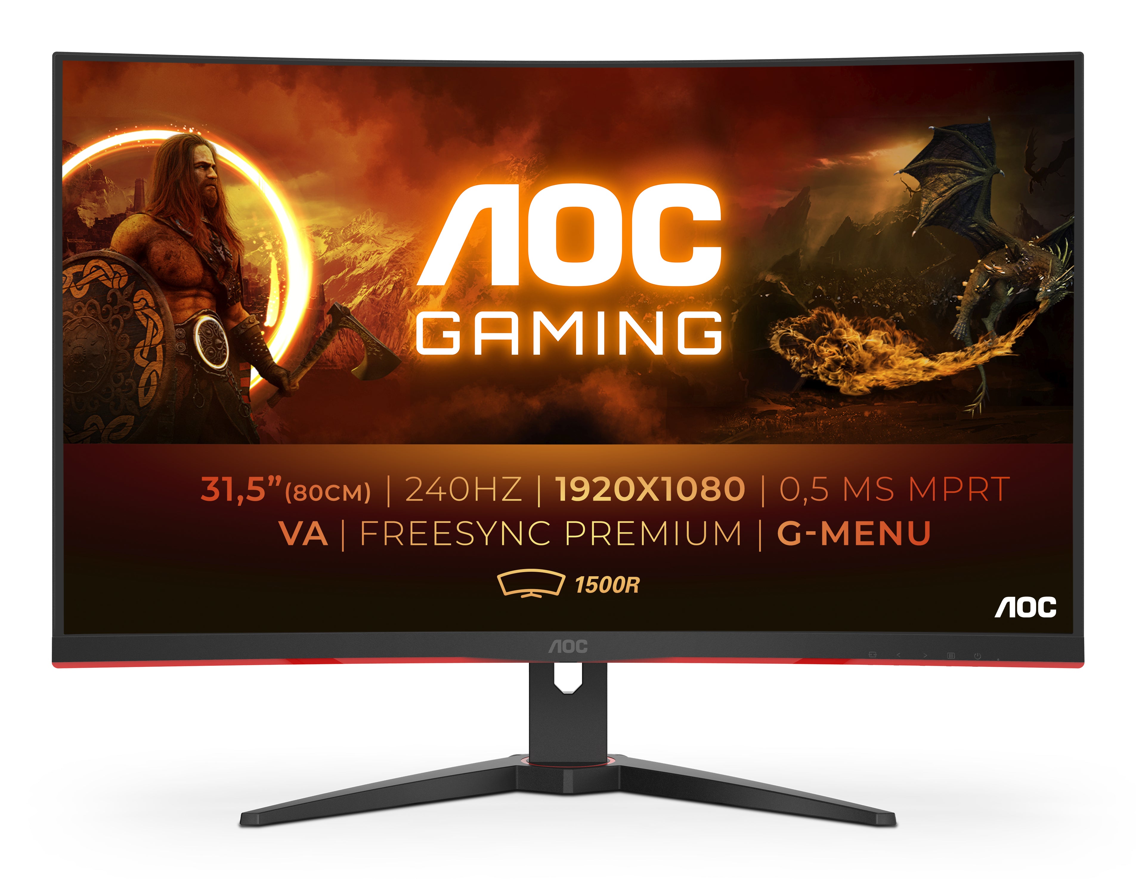 AOC Gaming C32G2ZE/BK 32 1920 x 1080 (Full HD) HDMI DisplayPort 240Hz