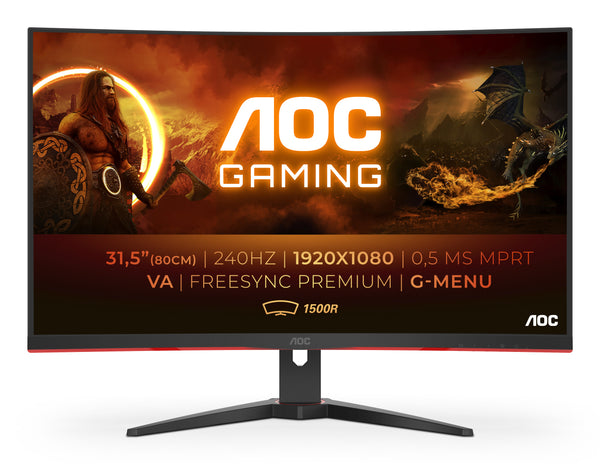 AOC Gaming C32G2ZE/BK 32 1920 x 1080 (Full HD) HDMI DisplayPort 240Hz