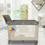 Kravlegård Vindmølle 99 X 99 Cm Foldbar – Beige – Asalvo