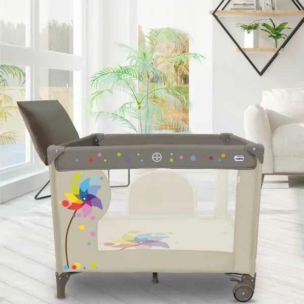 Kravlegård Vindmølle 99 X 99 Cm Foldbar – Beige – Asalvo