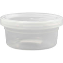 Plastbøtte med låg, H: 38 mm, diam. 84 mm, 125 ml, 20 stk./ 1 pk.