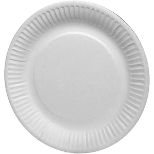 Hvide paptallerkener 15 cm - 100 stk. til fest og hverdag