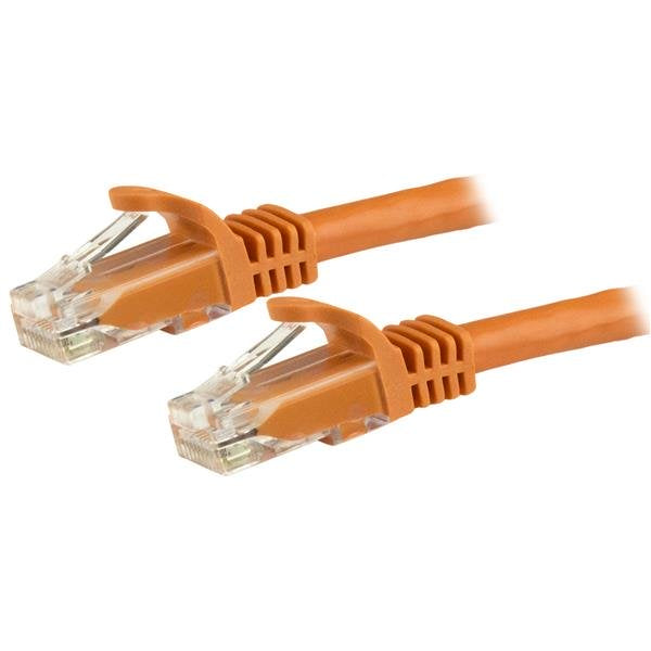 StarTech.com 1m CAT6  Cable - Orange Snagless  CAT 6 Wire - 100W  RJ45 UTP 650MHz Category 6 Network Patch Cord UL/TIA (N6PATC1MOR) CAT 6 Ikke afskærmet parsnoet (UTP) 1m Patchkabel Orange