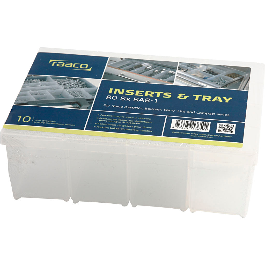 Basisindsats, BA8-1, H: 80 mm, str. 79x55 mm, 8 stk./ 1 pk.