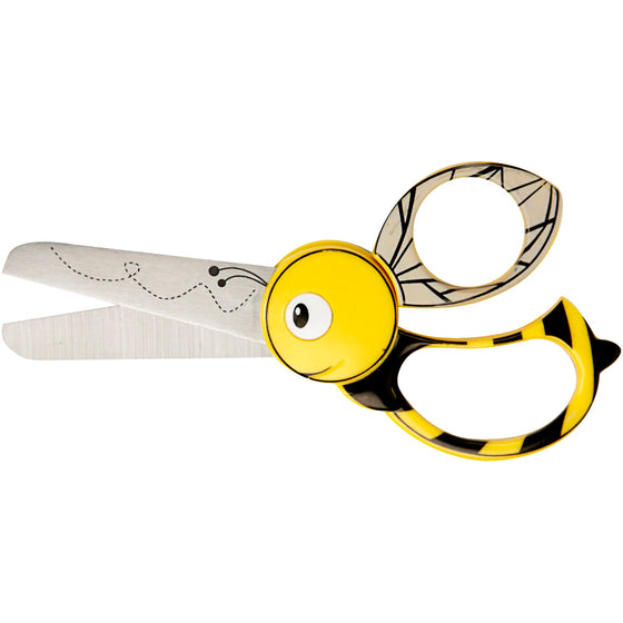 Fiskars Børnesaks med Dyremotiv, bi, L: 13 cm, 1 stk.