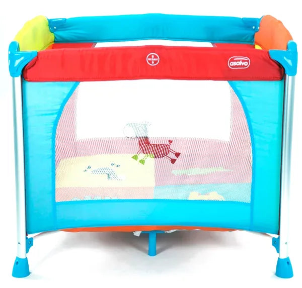 Kravlegård Aluminium 99 X 99 Cm Foldbar – Jungle – Asalvo