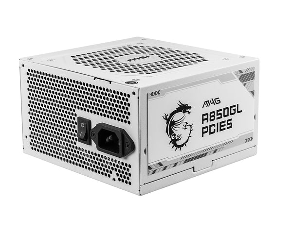 MSI MAG A850GL PCIE5 WHITE 850Watt 80 PLUS Gold