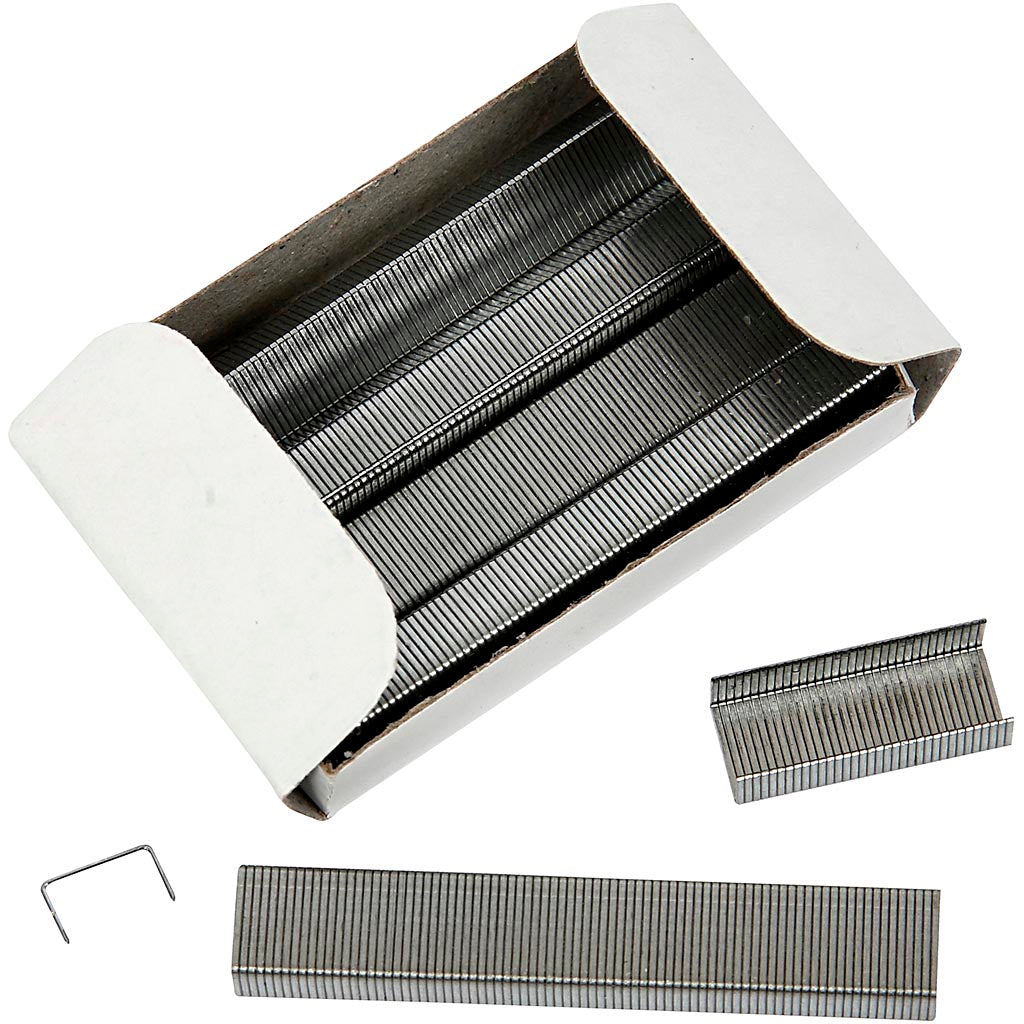 Hæfteklammer, nr. 6/4, B: 6 mm, 10x1000 stk./ 1 pk.