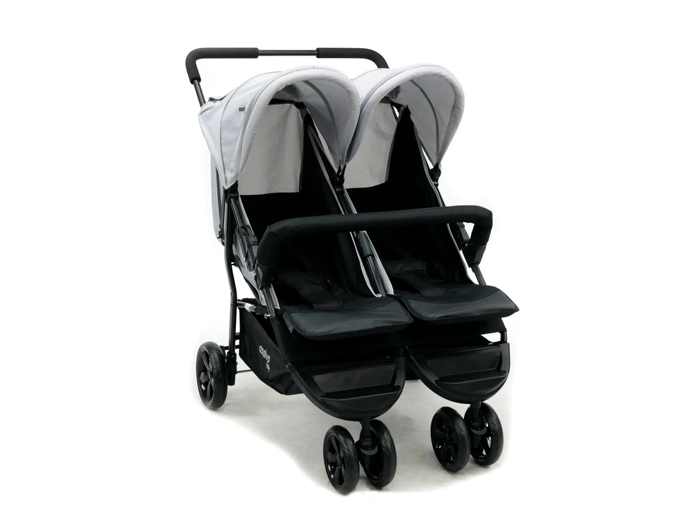 Tvillinge Klapvogn Double Dinamic Justerbar – Antracit – Asalvo