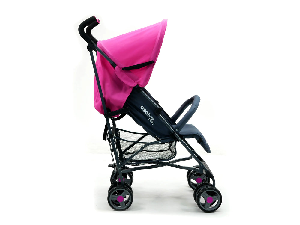 Klapvogn Trotter Plus Justerbar – Rosa – Asalvo