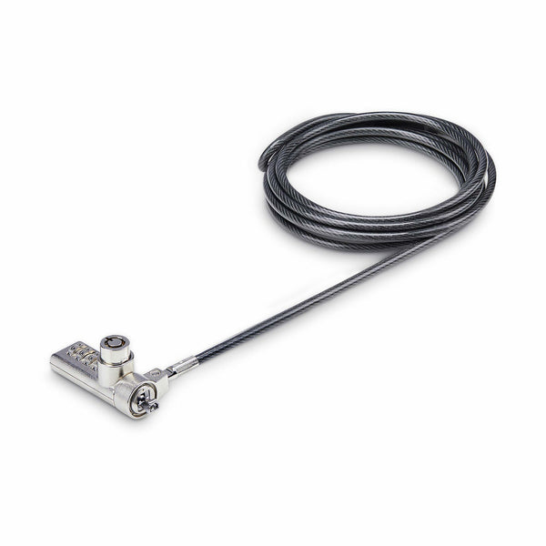 StarTech.com DUALKA10-LAPTOP-LOCK kabellås Sort, Stål 2 m