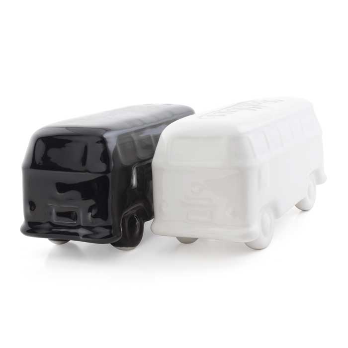 Salt- og pebersæt VW T1 bus sort/hvid