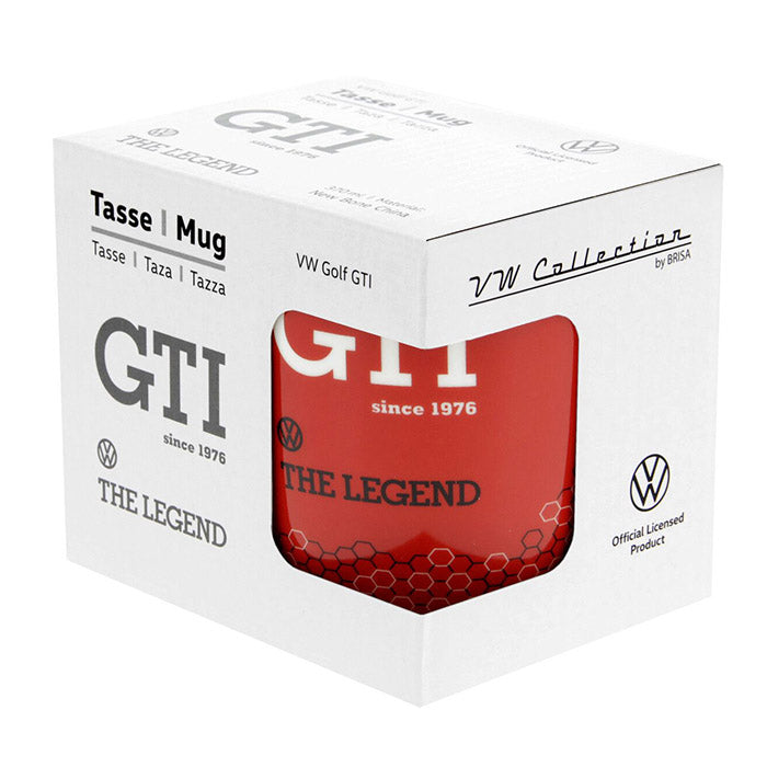 VW GTI kaffekop ''The Legend'' rød, 370 ml