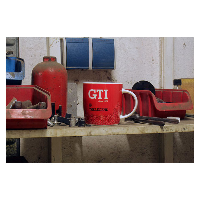 VW GTI kaffekop ''The Legend'' rød, 370 ml