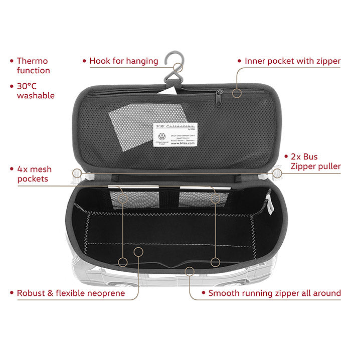 Kosmetiktaske - blå - vw-collect