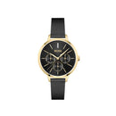Hugo Boss dameur 1502601 Symphony guldfarvet og sort meshlænke lænke