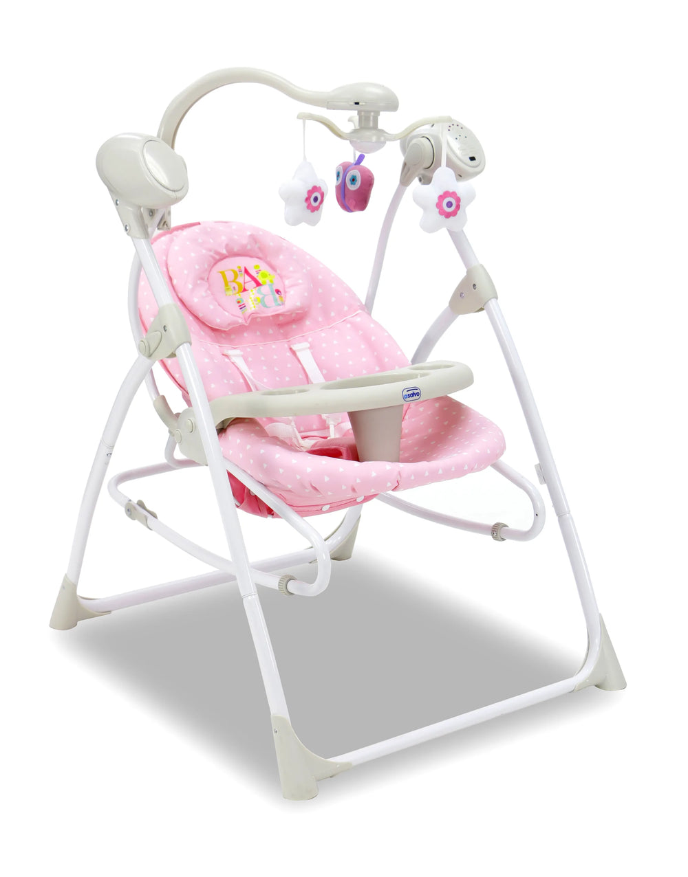 Baby Skråstol Swing 3 I 1 – Pink – Asalvo