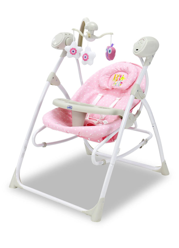 Asalvo Baby Skråstol Swing 3 i 1, Pink