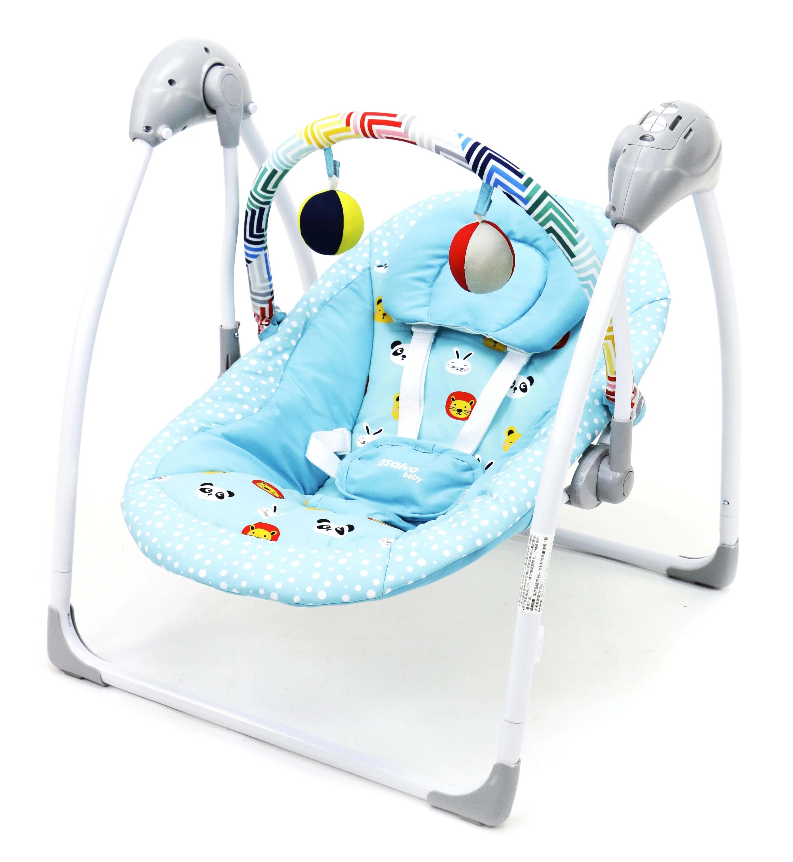 Skråstol Swing Musical Kompakt – Blå – Asalvo