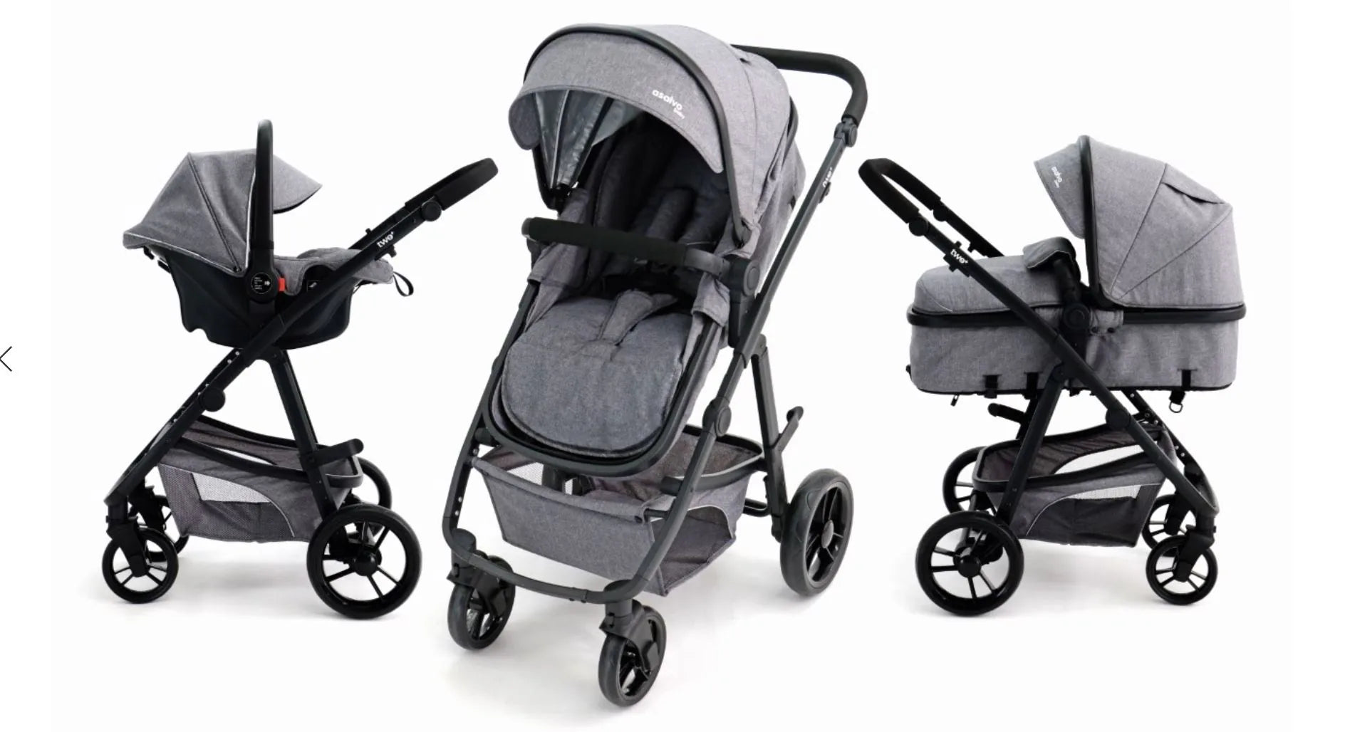 Asalvo Convertible Two+, Grå