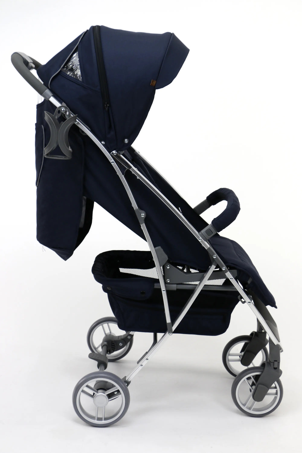 Klapvogn Cotton Justerbar – Navy – Asalvo