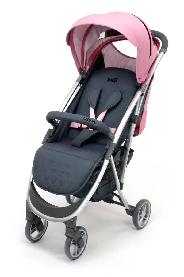 Klapvogn Cotton Justerbar – Rosa – Asalvo