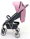 Klapvogn Cotton Justerbar – Rosa – Asalvo