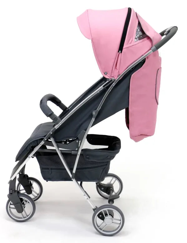 Klapvogn Cotton Justerbar – Rosa – Asalvo